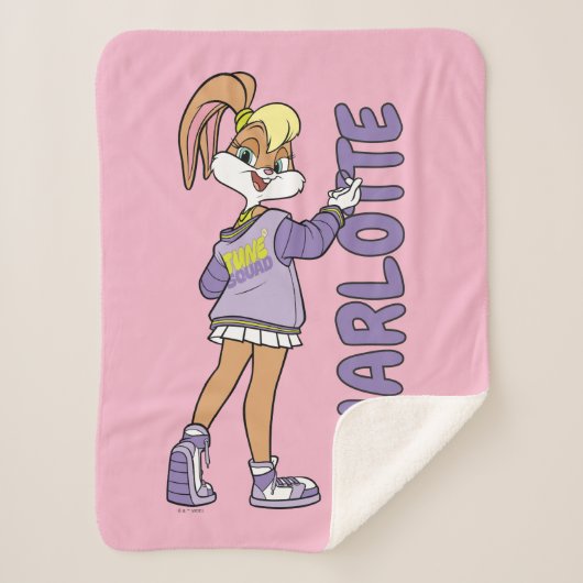 Couverture Sherpa Lola TUNE SQUAD™ Varsity Heart (Devant)