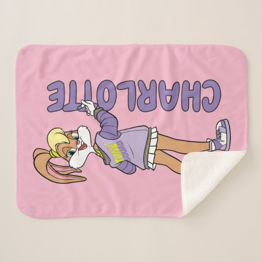 Couverture Sherpa Lola TUNE SQUAD™ Varsity Heart (Devant (Horizontal))