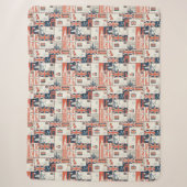 Couverture Sherpa London Post Sherpa Blanket (Devant)