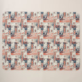 Couverture Sherpa London Post Sherpa Blanket (Devant (Horizontal))