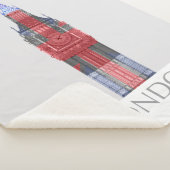 Couverture Sherpa Londres Big Ben Union Jack (3/4)