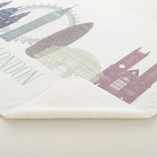 Couverture Sherpa Londres Skyline (3/4)