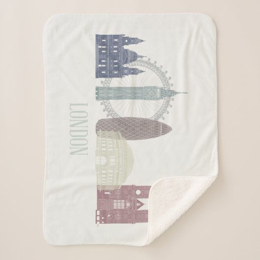 Couverture Sherpa Londres Skyline (Devant)