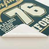 Couverture Sherpa Longboard surfant | la Californie 76 (3/4)