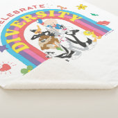 Couverture Sherpa LOONEY TUNES™ - Celebrate Diversity Pride Arc-en-c (3/4)