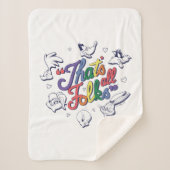 Couverture Sherpa LOONEY TUNES™ - C'est tout le monde ! Insigne de f (Devant)