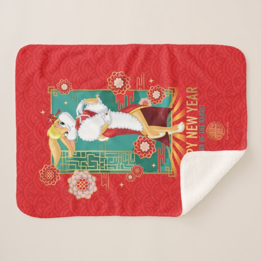 Couverture Sherpa LOONEY TUNES™ | Lola Year of Rabbit (Devant (Horizontal))