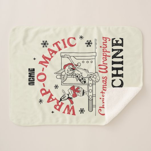 Couverture Sherpa LOONEY TUNES™ | Machine à envelopper ACME-O-Matic (Devant (Horizontal))