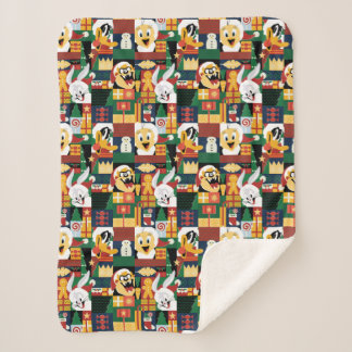 Couverture Sherpa LOONEY TUNES™Motif de blocs de vacances