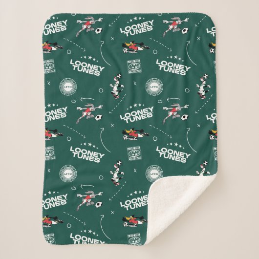 Couverture Sherpa LOONEY TUNES™ Playbook de football Motif (Devant)