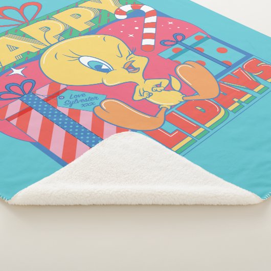 Couverture Sherpa LOONEY TUNES™ | TWEETY™ Joyeuses fêtes (3/4)