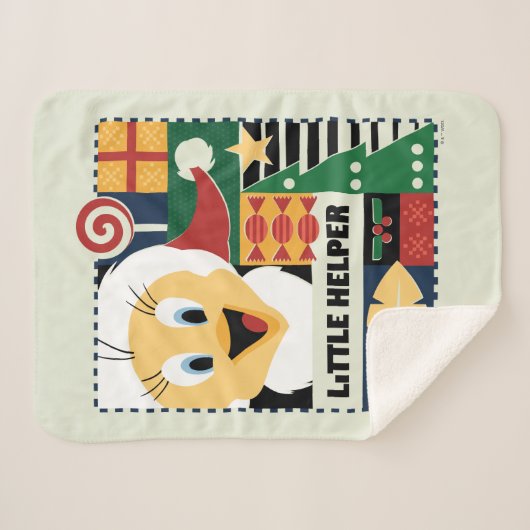 Couverture Sherpa LOONEY TUNES™ TWEETY™ Little Helper (Devant (Horizontal))