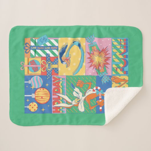Couverture Sherpa LOONEY TUNES™ | Vacances (Devant (Horizontal))