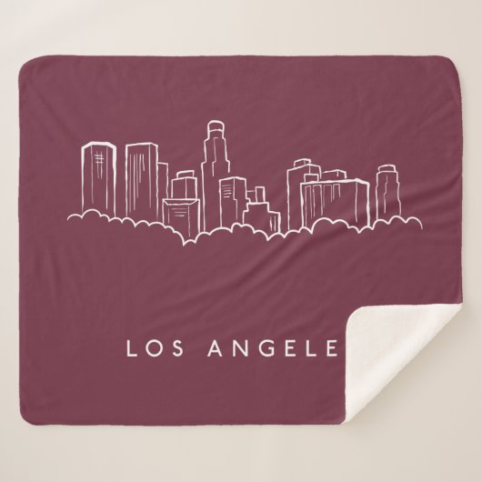 Couverture Sherpa Los Angeles la Californie (Devant (Horizontal))