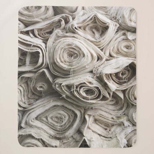 Couverture Sherpa Lot textile blanc (Devant)
