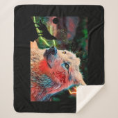 Couverture Sherpa Loup (Devant)