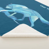 Couverture Sherpa Loup bleu (3/4)