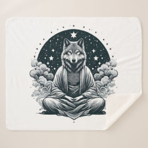 Couverture Sherpa Loup conscient