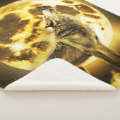 Couverture Sherpa Loup d'or (3/4)