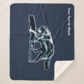 Couverture Sherpa Loup foncé (Devant)