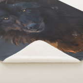 Couverture Sherpa Loup noir (3/4)