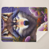 Couverture Sherpa Loup solitaire dans la nuit (Devant (Horizontal))