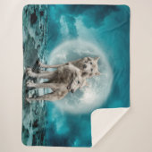 Couverture Sherpa Loups blancs (Devant)