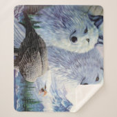 Couverture Sherpa Loups et aigle chauve (Devant)