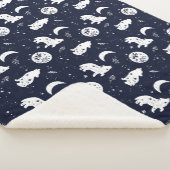 Couverture Sherpa Loups hurlant sur la lune (3/4)