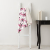 Couverture Sherpa Loups roses (En situation)