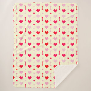 Couverture Sherpa Love Arrows & Blossoms