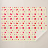 Couverture Sherpa Love Arrows & Blossoms (Devant (Horizontal))