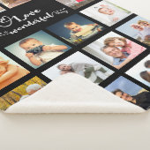 Couverture Sherpa Love Citation Black 18 Photo Collage (3/4)