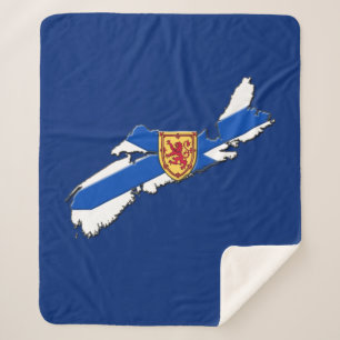 Couverture Sherpa Love East coast Nova Scotia Sherpa Blanket