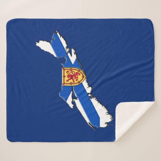 Couverture Sherpa Love East coast Nova Scotia Sherpa Blanket (Devant (Horizontal))