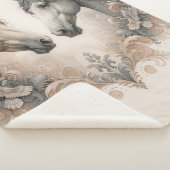 Couverture Sherpa Love for Horses Sherpa Blanket (3/4)