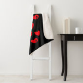 Couverture Sherpa Love Heart Sherpa Blanket (En situation)