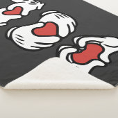 Couverture Sherpa Love Red Heart Mouse Hands (3/4)