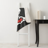 Couverture Sherpa Love Red Heart Mouse Hands (En situation)