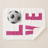 Couverture Sherpa Love Soccer (Devant (Horizontal))