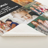 Couverture Sherpa Love You Grand-mère 7 Photo Black (3/4)