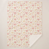 Couverture Sherpa Lovebird & Heart (Devant)