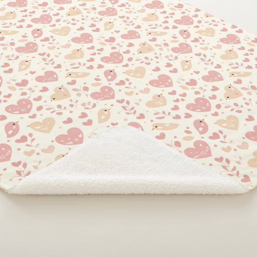 Couverture Sherpa Lovebird & Heart (3/4)