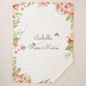 Couverture Sherpa Lovely Little Ladybug | Monogram Sherpa Blanket (Devant)