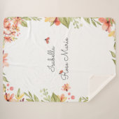 Couverture Sherpa Lovely Little Ladybug | Monogram Sherpa Blanket (Devant (Horizontal))