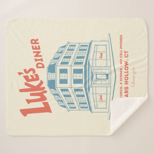 Couverture Sherpa Luke’s Diner Stars Hollow Design (Devant (Horizontal))