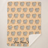 Couverture Sherpa "Lumière du matin de l'amour" (Devant)