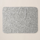 Couverture Sherpa Lumière grise argentée scintillements étincelles (Devant (Horizontal))