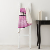 Couverture Sherpa Luminaire rose de la lèvre avec dents (En situation)