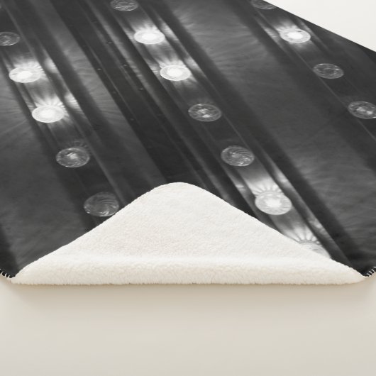 Couverture Sherpa Luminaires noir et blanc (3/4)